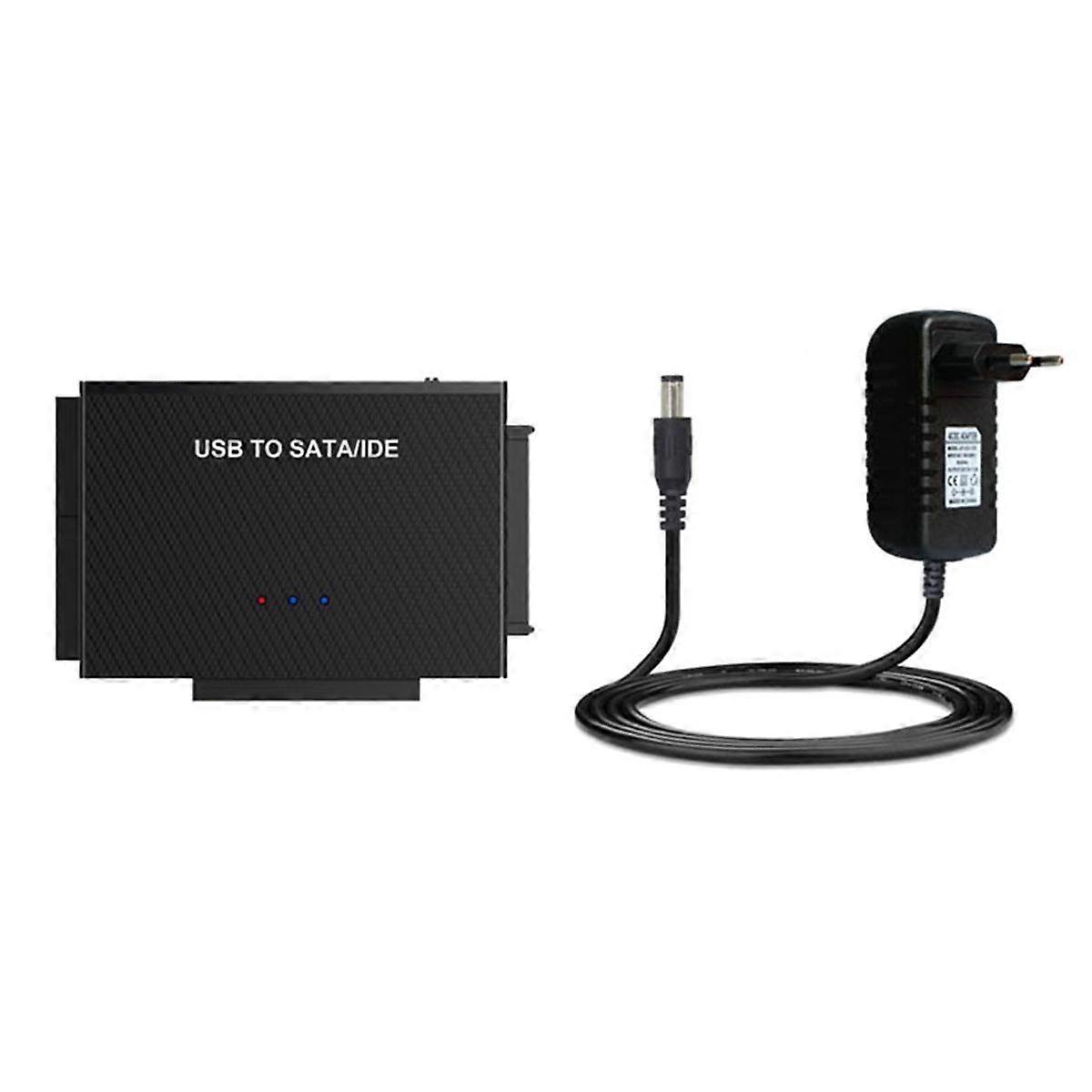 USB 3.0 to SATA / IDE Adapter Hard Drive Adapter for 2.5 / 3.5 Inch SATA & IDE HDD EU Plug