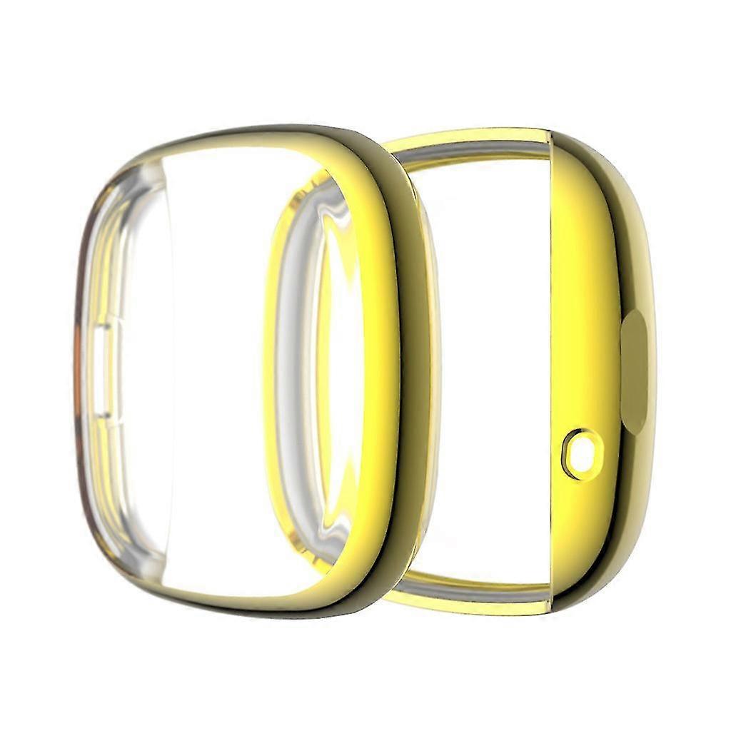 Electroplate Tpu Case Cover Frame Protector Screen Protector For Fitbit Versa3