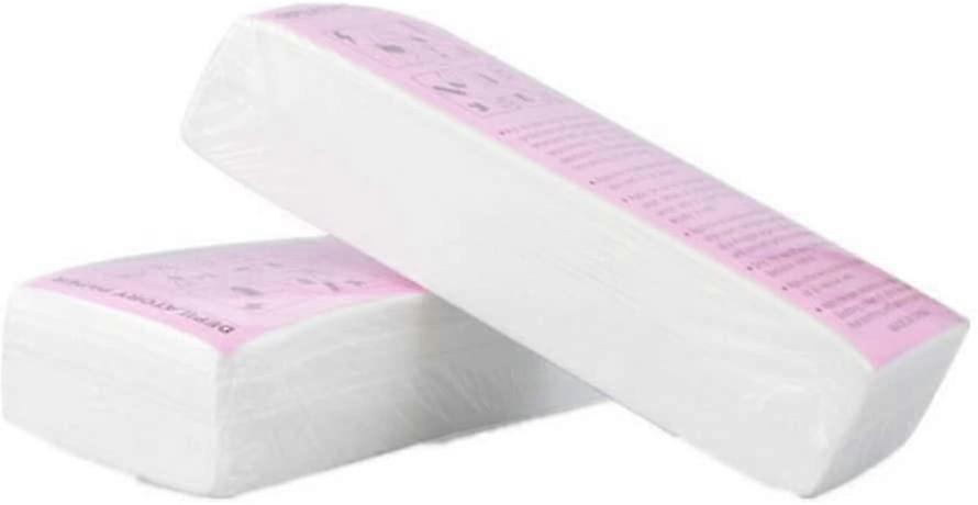 100 sztuk profesjonalnych pasków woskowych do usuwania włosów