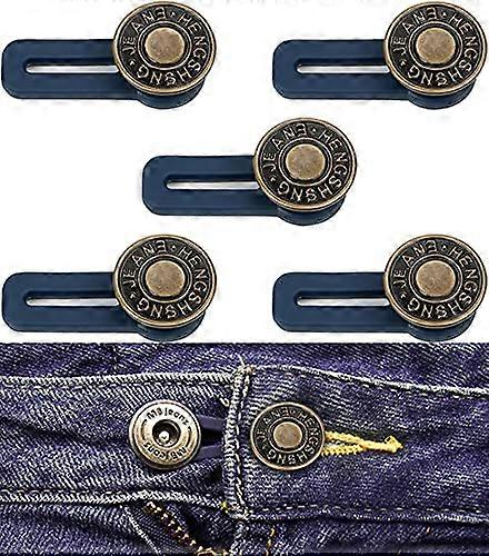 (5 Sets )Button Extender for Trousers Waist Extenders for Mens Trousers Jean Button Extender Waistband Extender