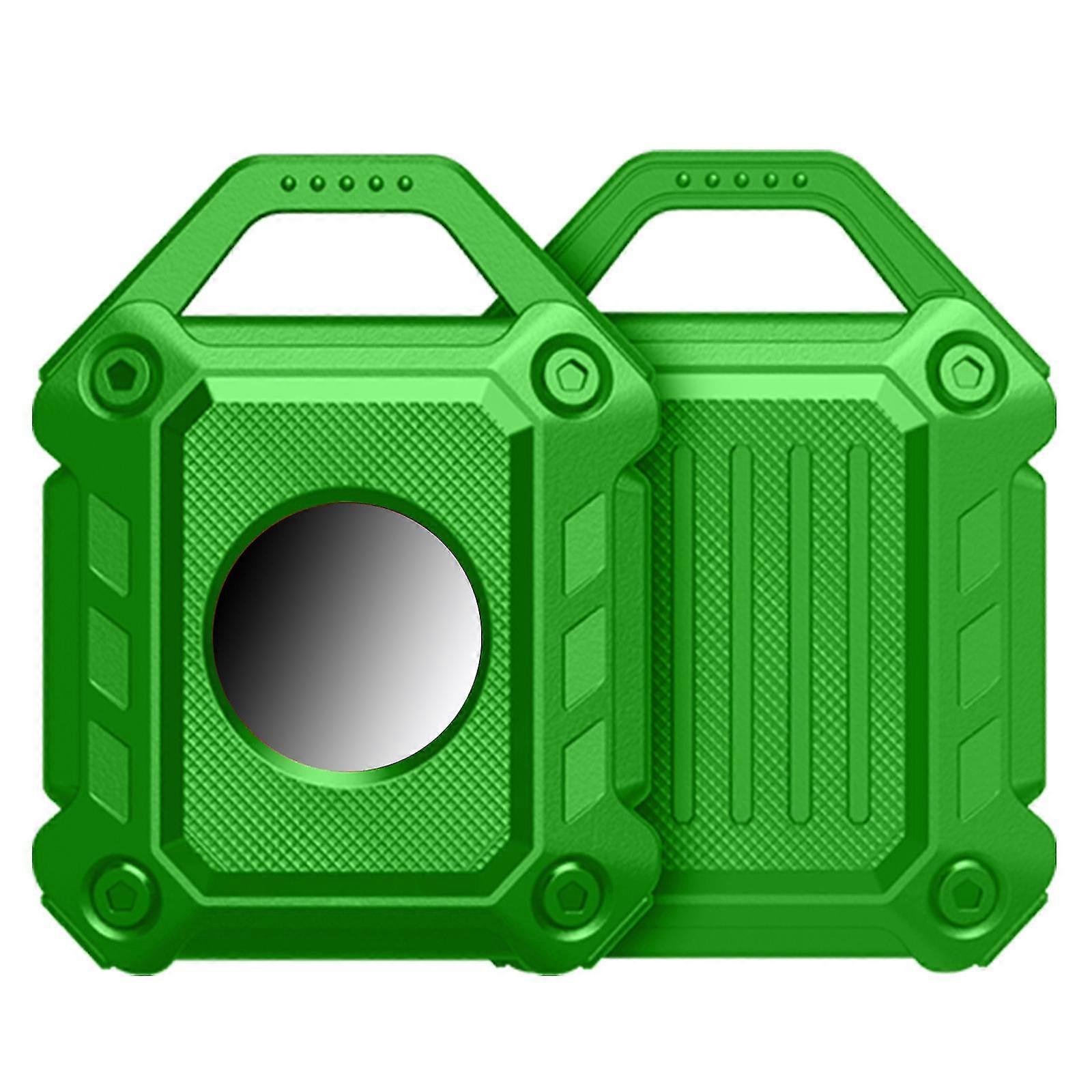 Para Airtag Leather Case Capa keychain Sleeve Shell Skin Tracker-protector Cover