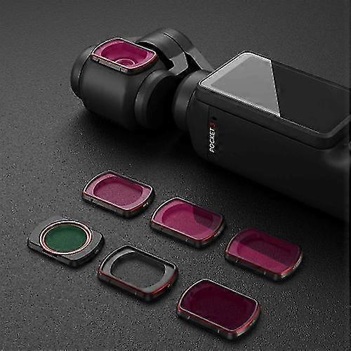 For Dji Osmo Pocket 3 Startrc 6 In 1 Nd8 + Nd16 + Nd32 + Nd64 + Nd256 + Cpl Lens Filter Set