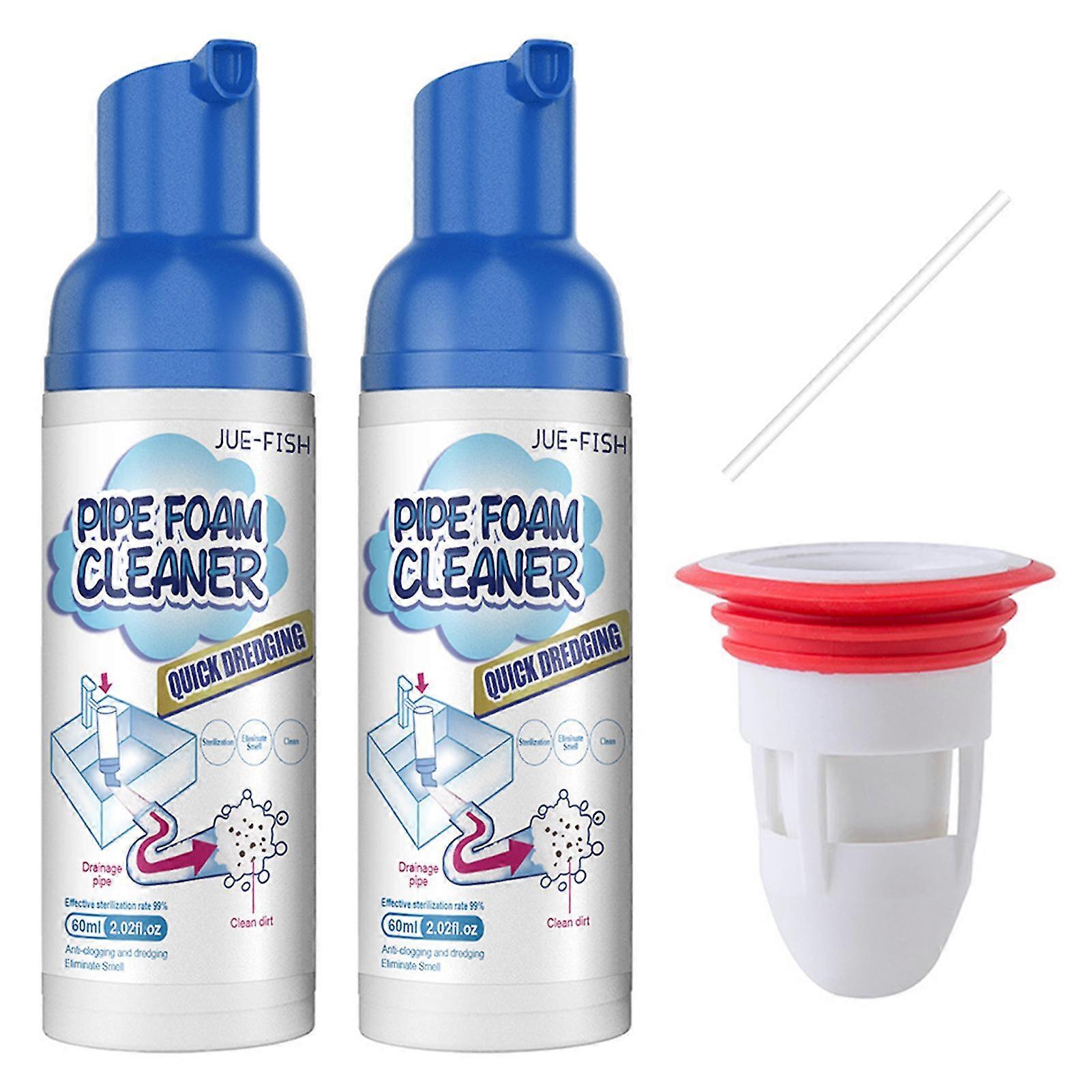 Pipe Foaming Cleaner with Sewer Floor Drain Cores Sink Odor Removing Agents for Floor Drains Kitchen