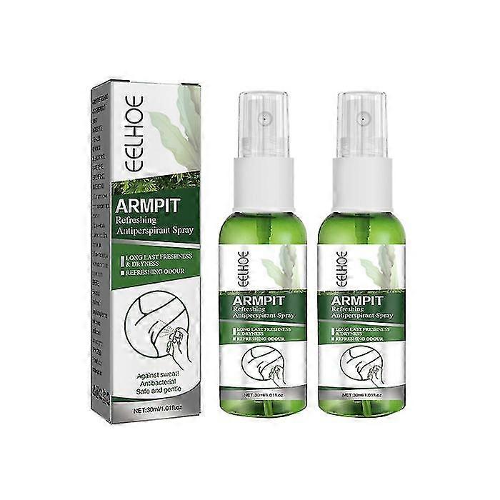 2 قطع 30 مل مزيل العرق الجسم رائحة مزيل العرق رذاذ
