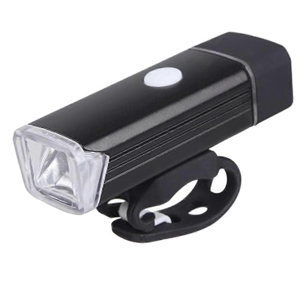 USB LED Rechargeable Bicycle Light Mountain Cycle Front Headlight Black