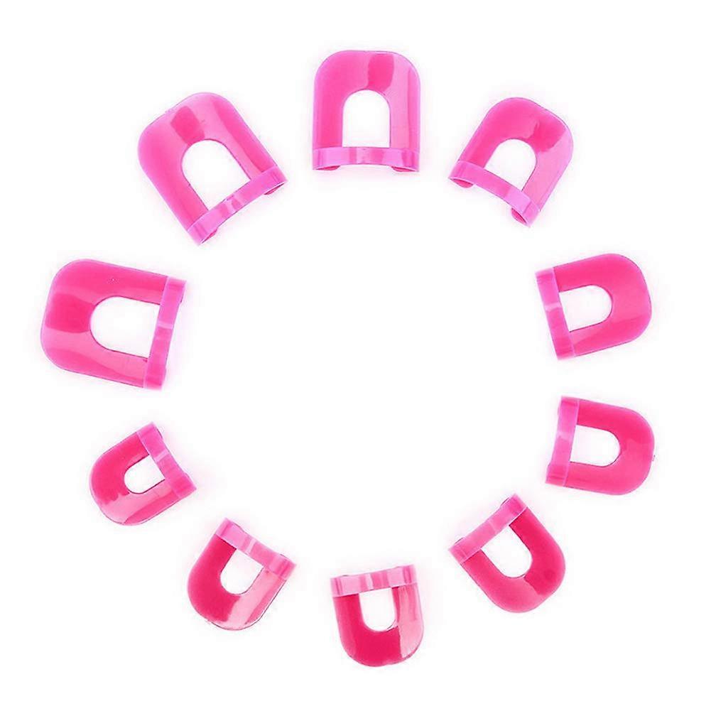 26 Pcs/set Rose-red Manicure Anti-leakage DIY Manicure Protection Tools, Anti-overflow Clips, Manicure Tools
