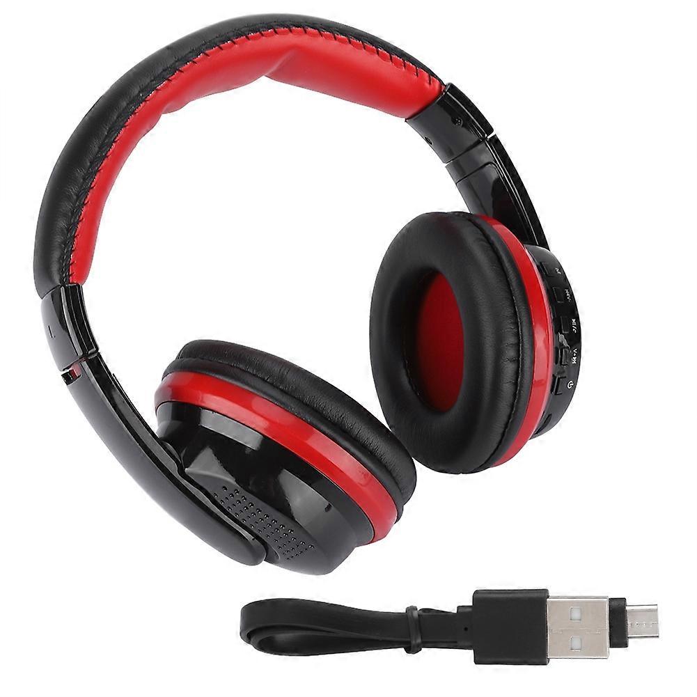 MX666 Desktop Computer Office Headset Headphone Black   Red for Iphone