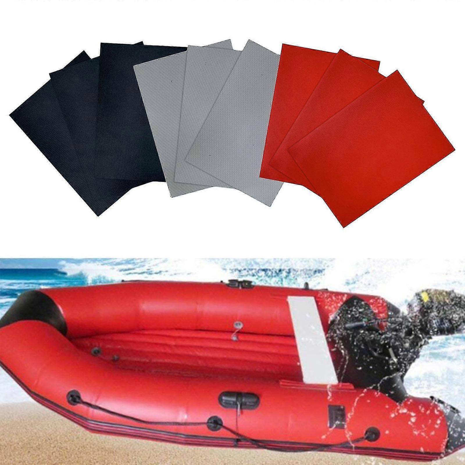 9 חתיכות Pvc תיקון תיקון קיאק Dinghy מתנפחים אביזרי סירה 10x15 ס"מ