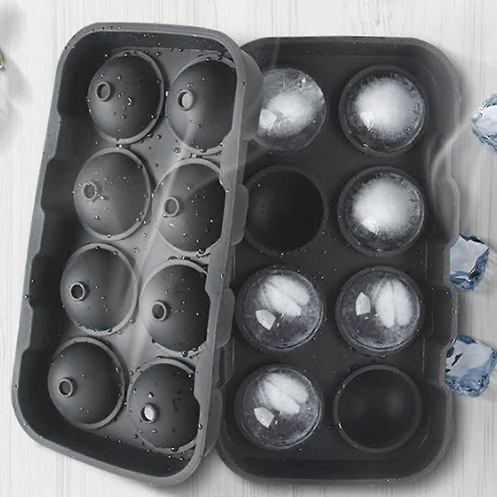 صينية مكعب ثلج سيليكون ، قالب مكعب ثلج دائري ، صينية مكعبات ثلج قابلة لإعادة الاستخدام ، مكعب ثلج