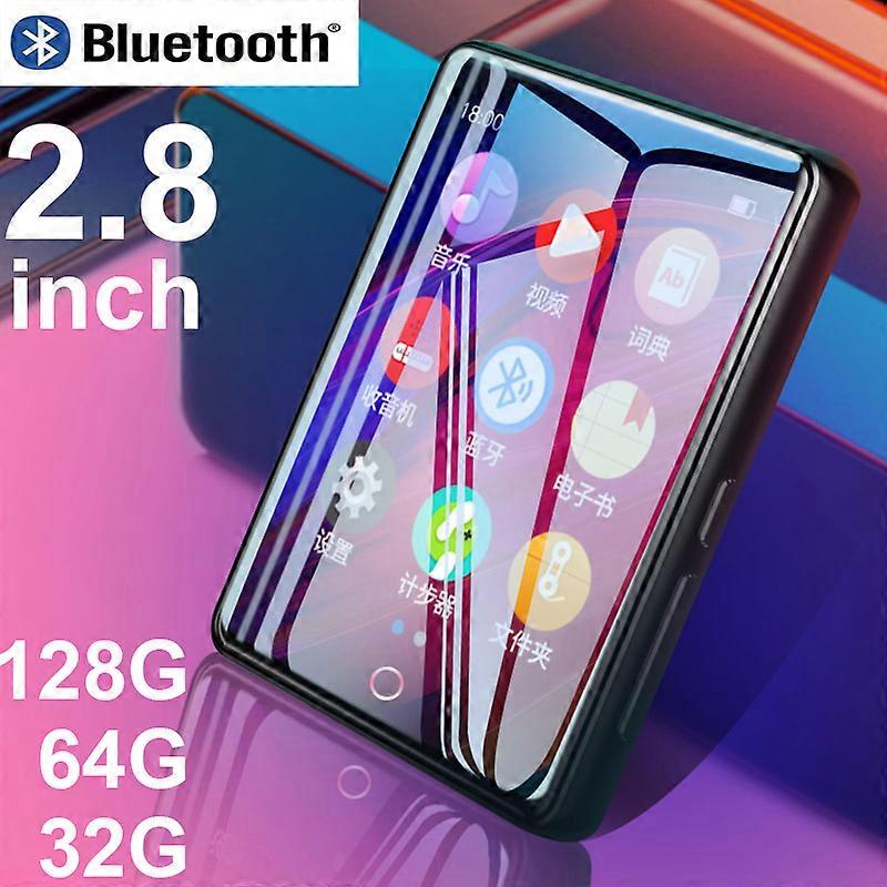 Ruizu m7 Metal MP4 player Bluetooth 5.0 built-in speaker 2.8 inch large touch screen mp3 e-book pedometer recording radio video