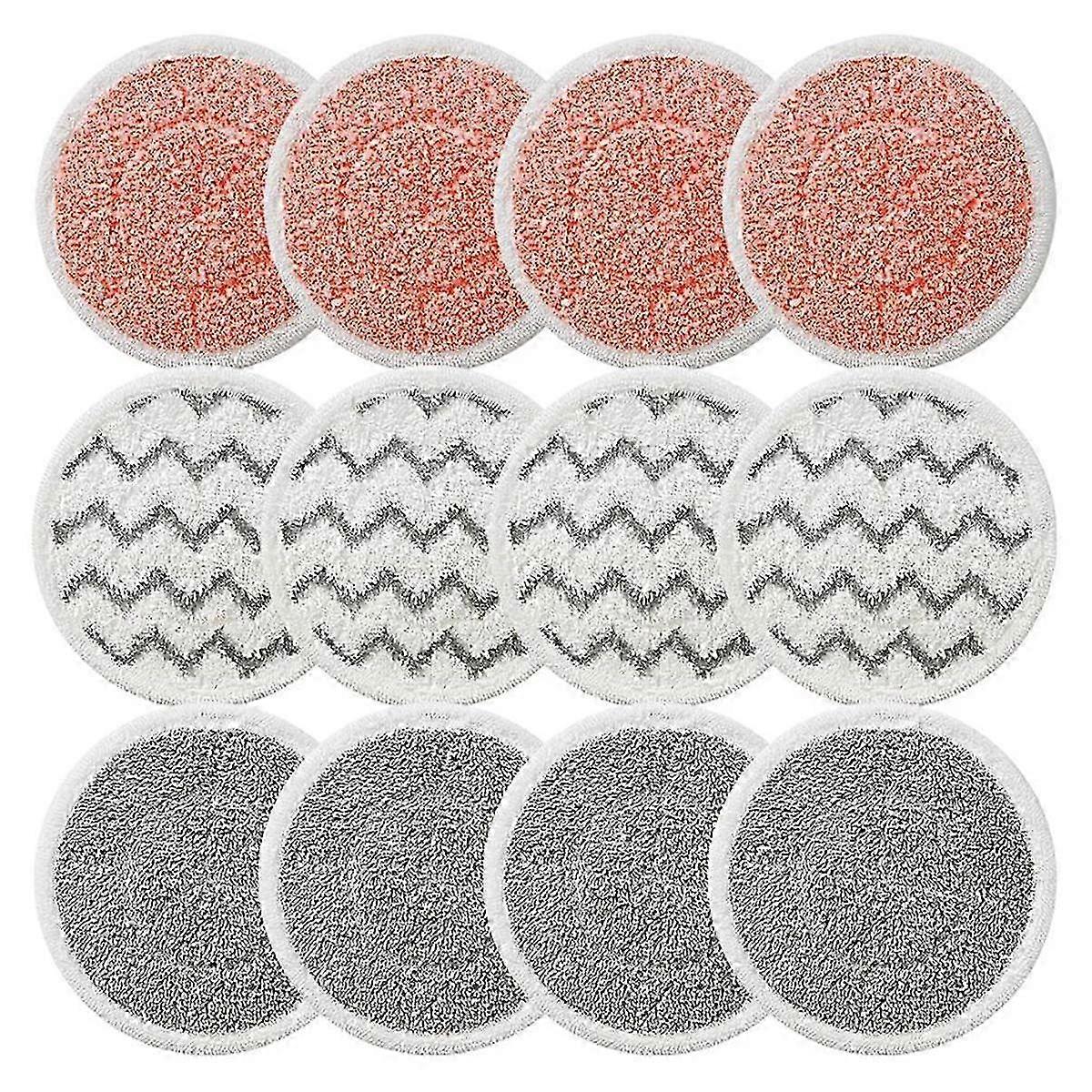 Rotating Mop Replacement Pads For Spin-wave 3897a Smartsteam Scrubbing Steam Mop, Mop Pads 12pack