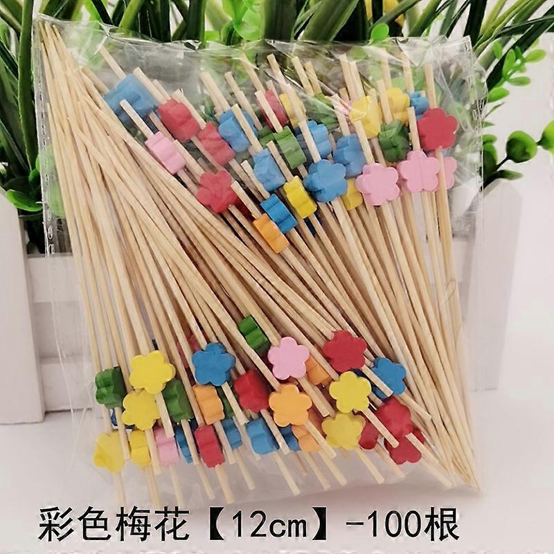 סגנון 37 100 יחידות יצירתיות כלי שולחן חד פעמיים למסיבה קינוח פירות שיפודי במבוק מזנון קישוט קאפקייקס ציוד לחתונה