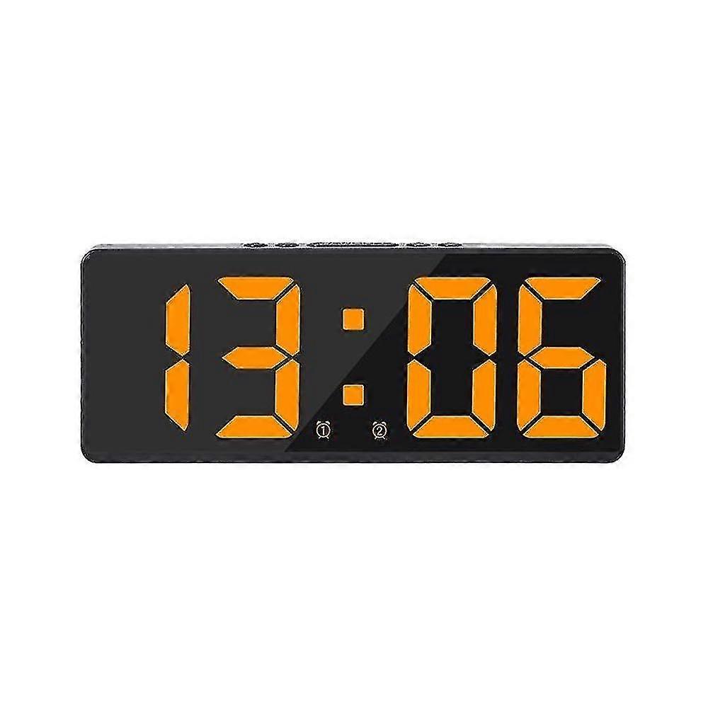 Smart Large Digital Wall Clock App Control Time / date / & sound Attiva e conto alla rovescia Funzione di luminosità e volume continuo con Snooze Functio