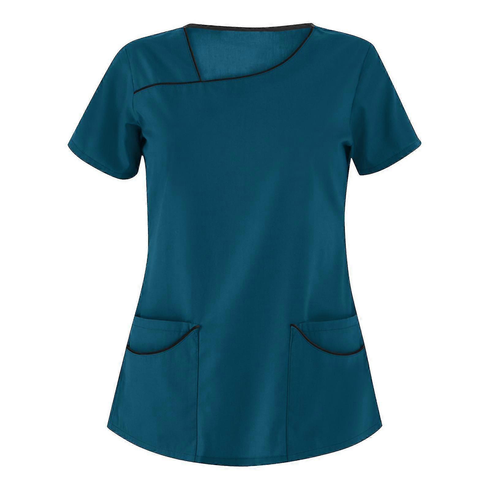 Scrubs Kvinnor Toppar Skönhetssalong Omvårdnad Uniform Laboratorium Spa Scrub Uniform Arbetskläder Hälsoarbetare Enfermera Kläder-YH