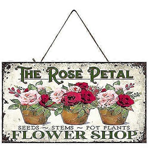 Flor Pétala Rosa Flor Sinal Feito à Mão 8x12 polegadas OU 12x16 polegadas Modo 2376