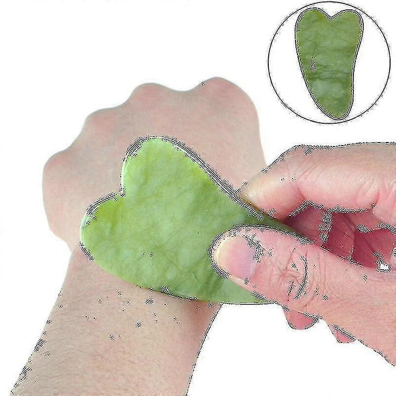 Natural Face Jade Guasha Board Stone Scraper Tools For Face Neck Back Body(as Picture 4)