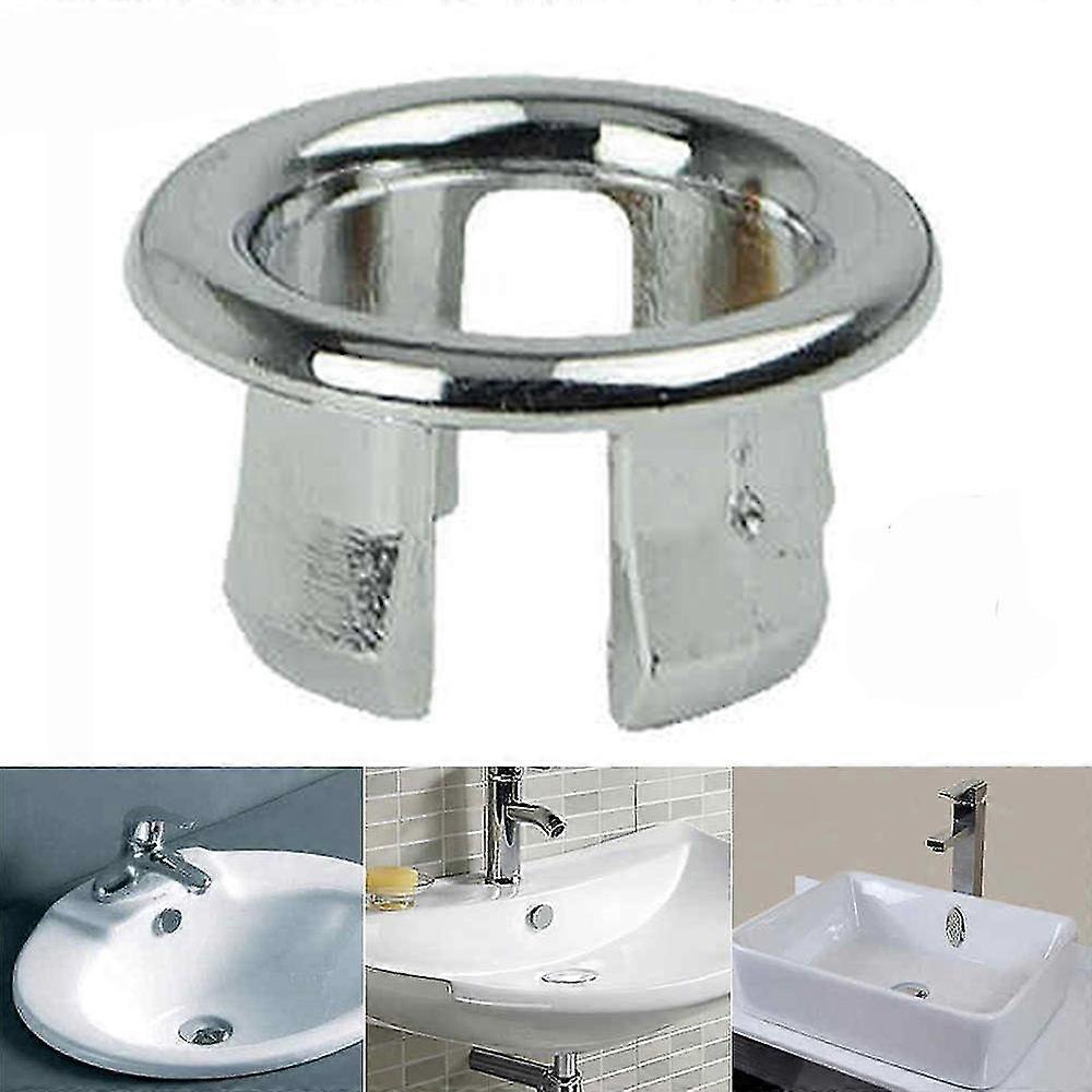 Bathroom Sink Basin Overflow Ring Drain Hole Cap Cover Spare