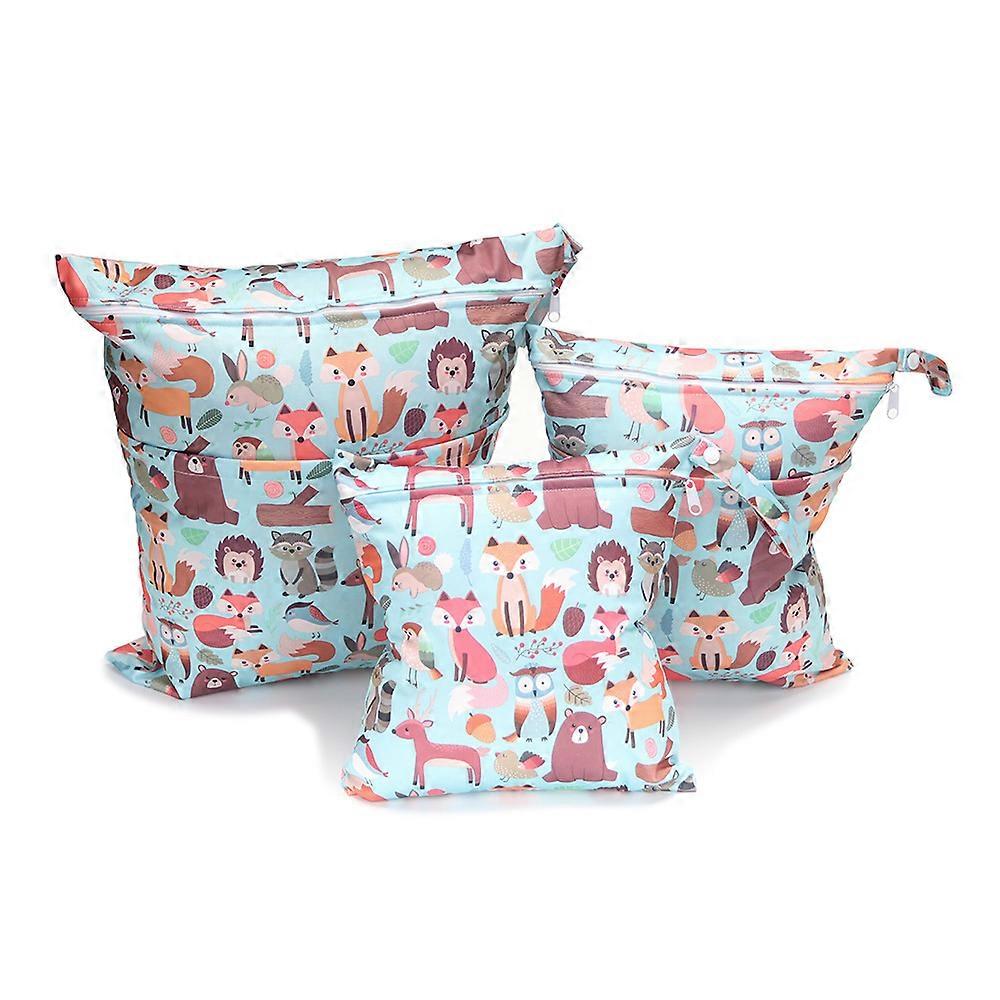 حقيبة حفاضات قابلة للغسل ، مجموعة من 3 حقيبة تغيير مقاومة للماء قابلة لإعادة الاستخدام قابلة للغسل حقيبة حفاضات معلقة قابلة للغسل وحقيبة حمل منظمة للطفل بيتش P