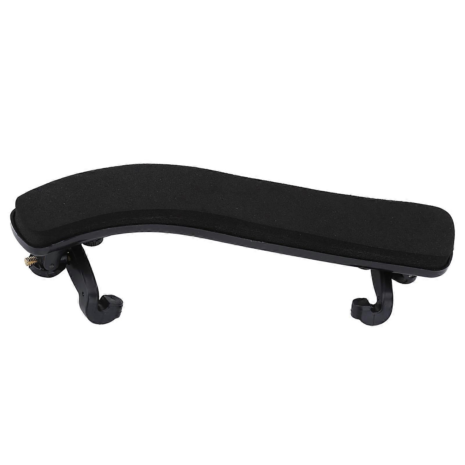 Adjustable Black Rubber Shoulder Rest Pad Holder for Violin 3/4 4/4 - Durable & Comfortable