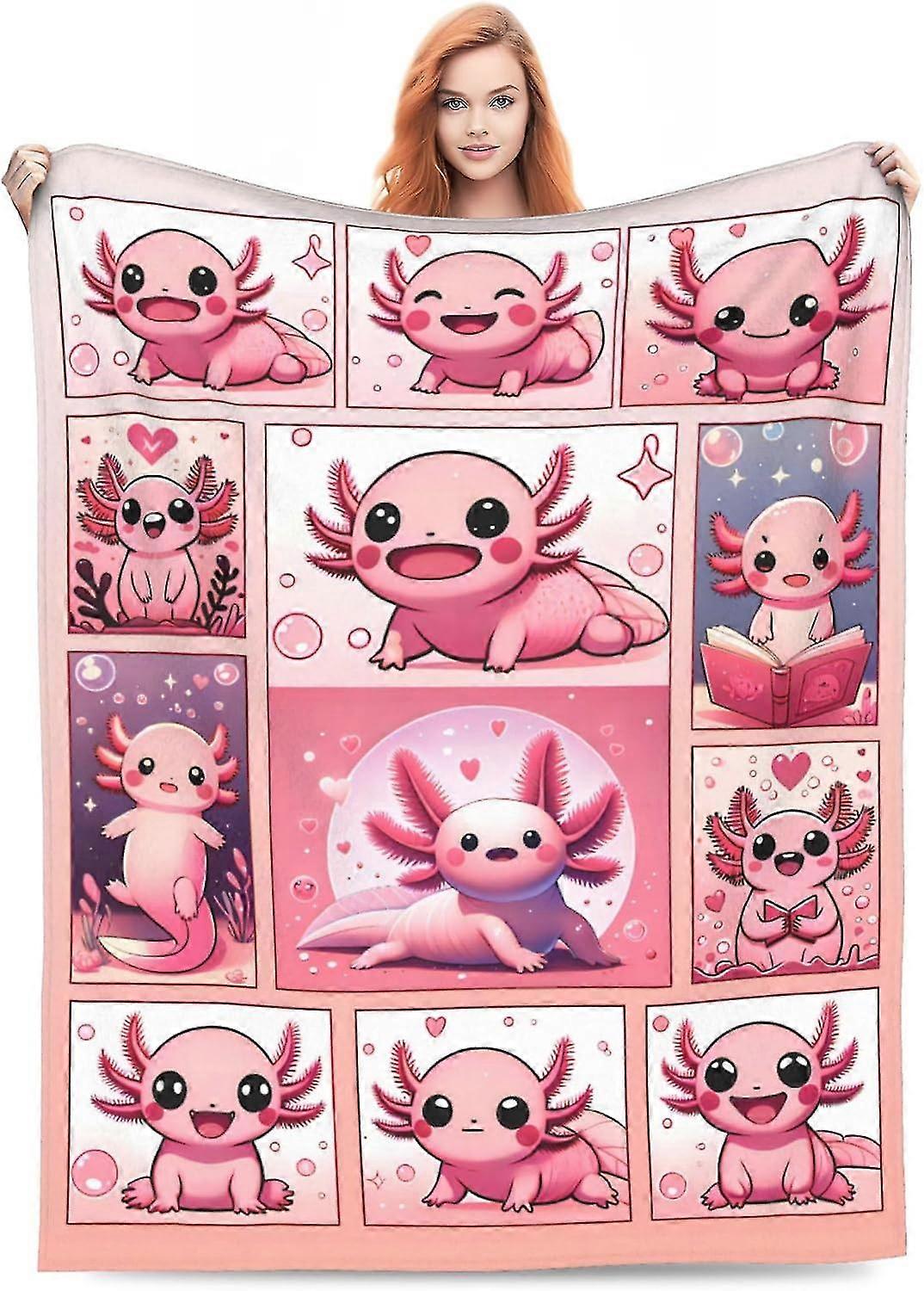 بطانية قنافذ البحر الوردي هدايا قنافذ البحر الجميلة للأطفال الكبار لينة دافئة وخفيفة الوزن لطيفة لطيفة رمي بطانيات للبيديز10782