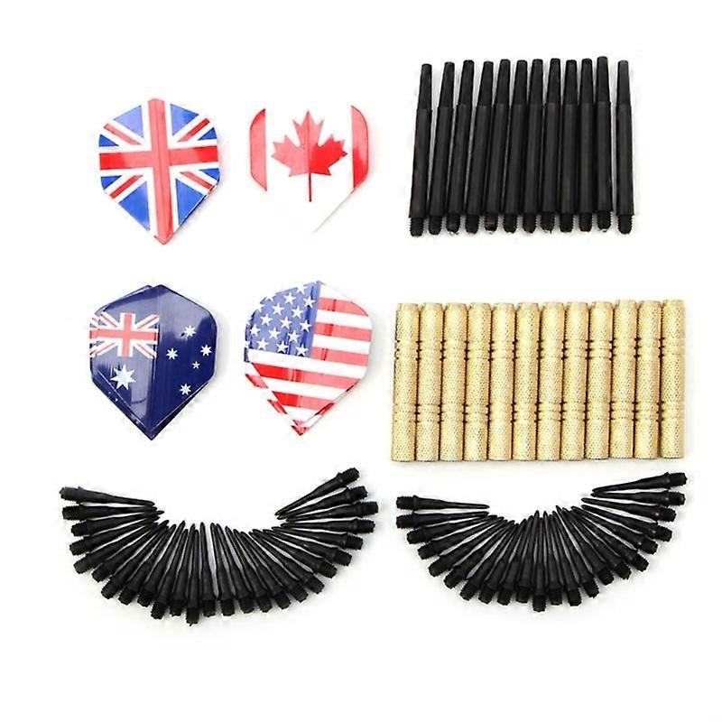 Plastic Tip Darts Set of 12 Soft Tip Darts with Flights & 36Pcs Tips for Electronic Target for Darts Entertainment