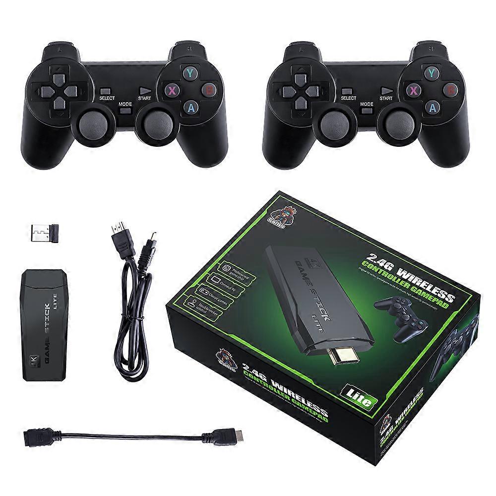 Dual Wireless Joystick TV Game Console with 4K Resolution and Over 20,000 Built-in Games
