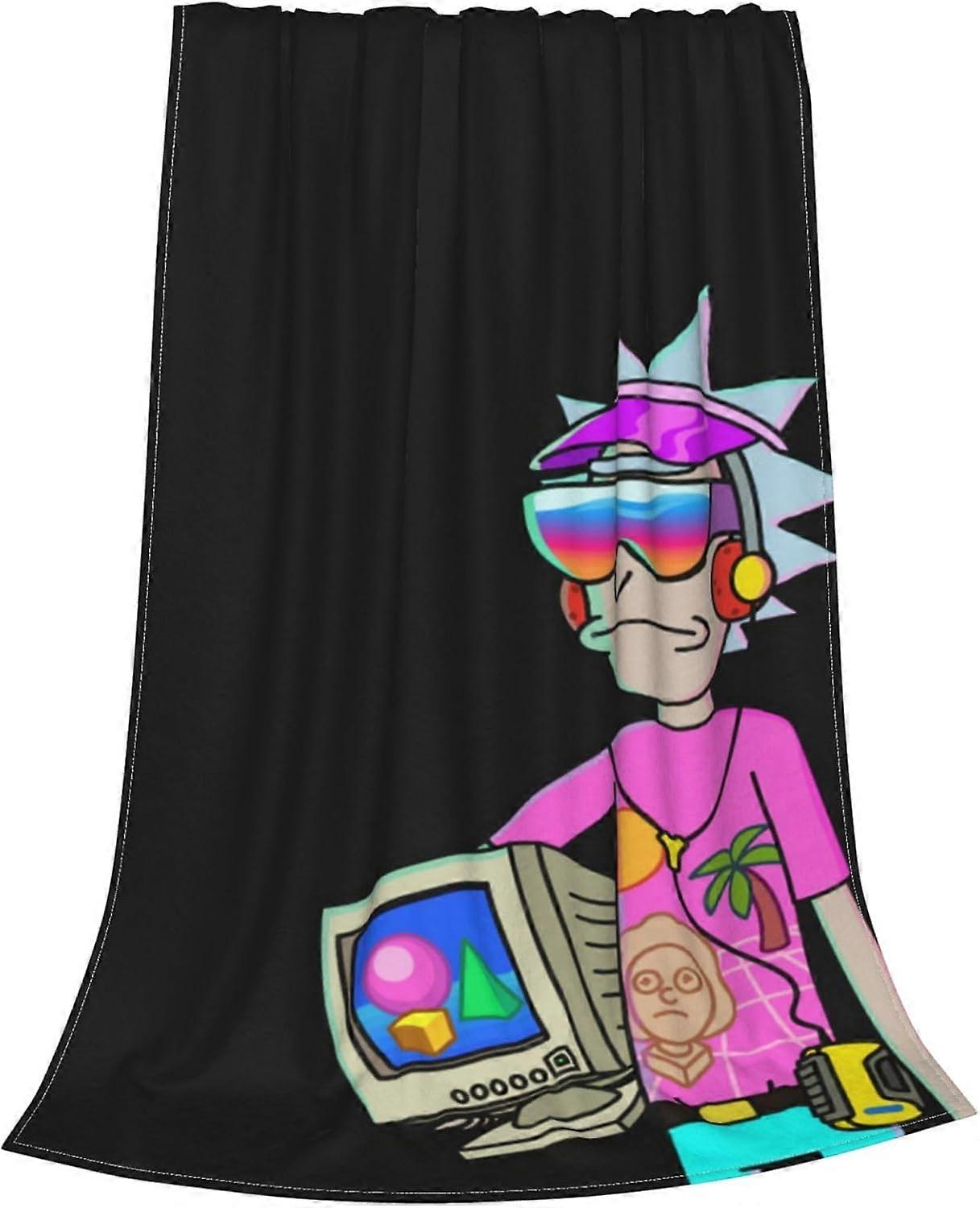 Rick and Morty Anime Cobertor Fofinho,CobertorColcha, Cobertor, Cobertor, Cobertor de Sofá, Cobertor Fofinho