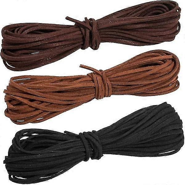 Suède koord Bruin suède koord