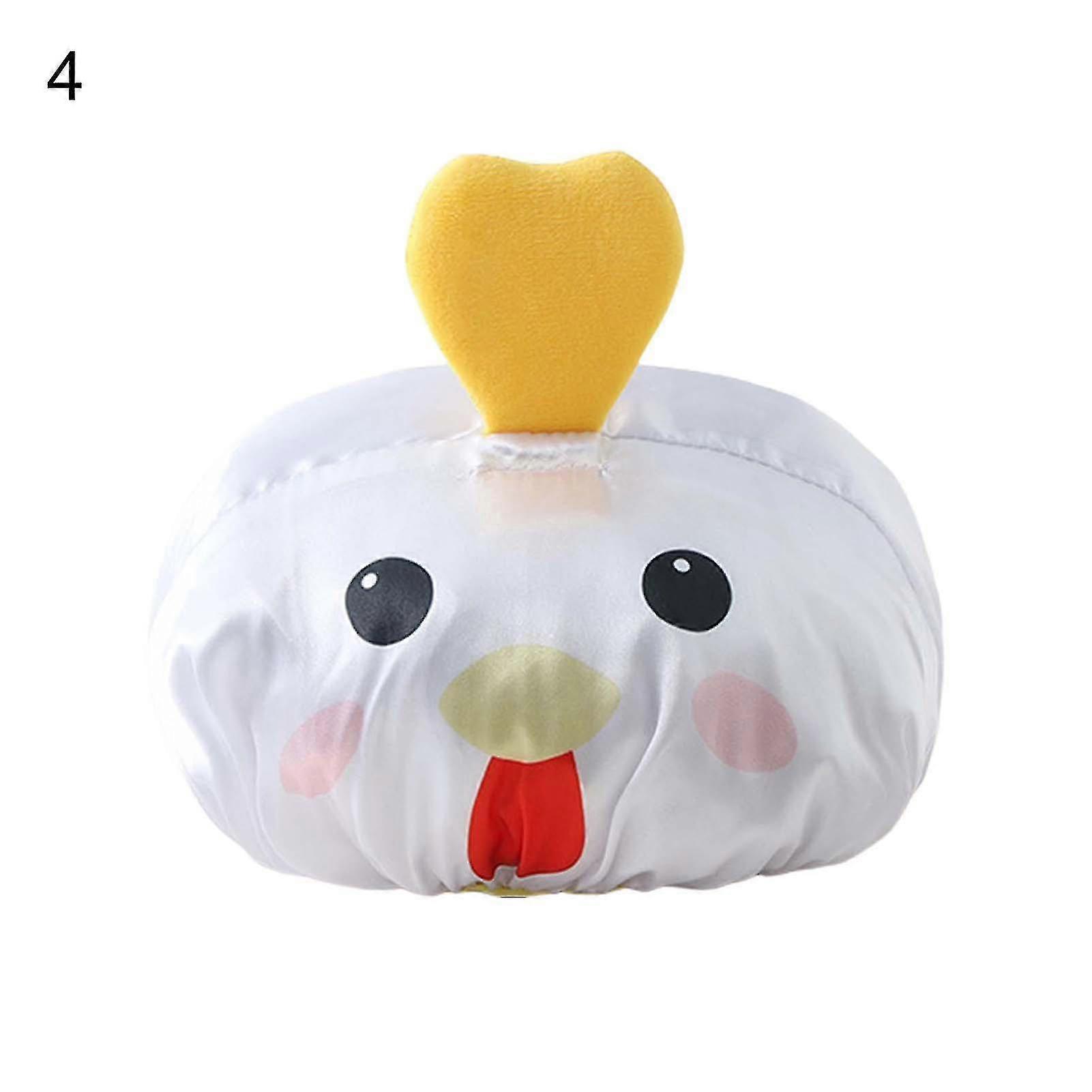 3d Animal Design Kids Shower Cap Polyester All Match Bright-Colored Bath Ca