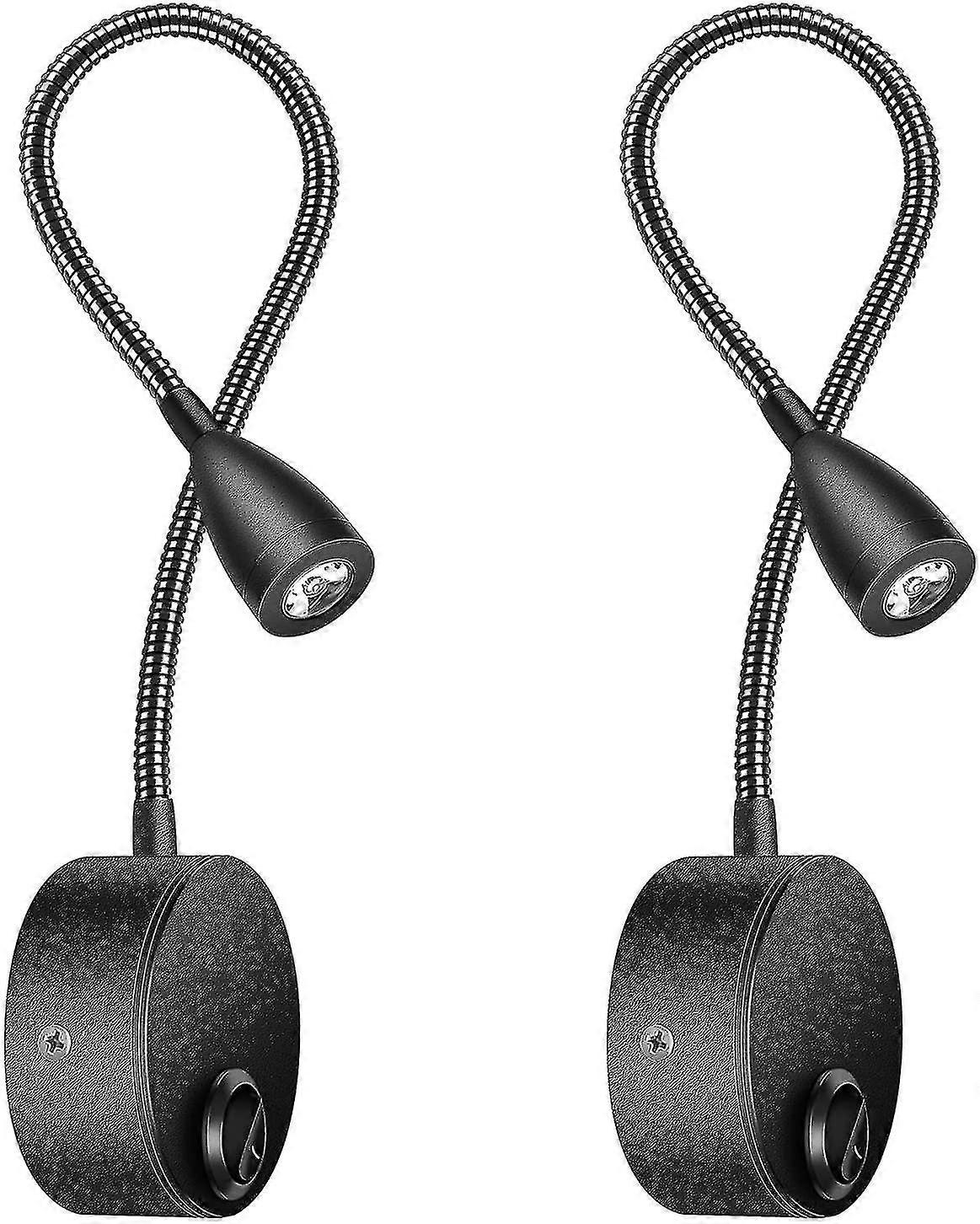 Bedside Wall Lamp 2 Pack Lights Wall Lamp Led Reading Light Gooseneck Light