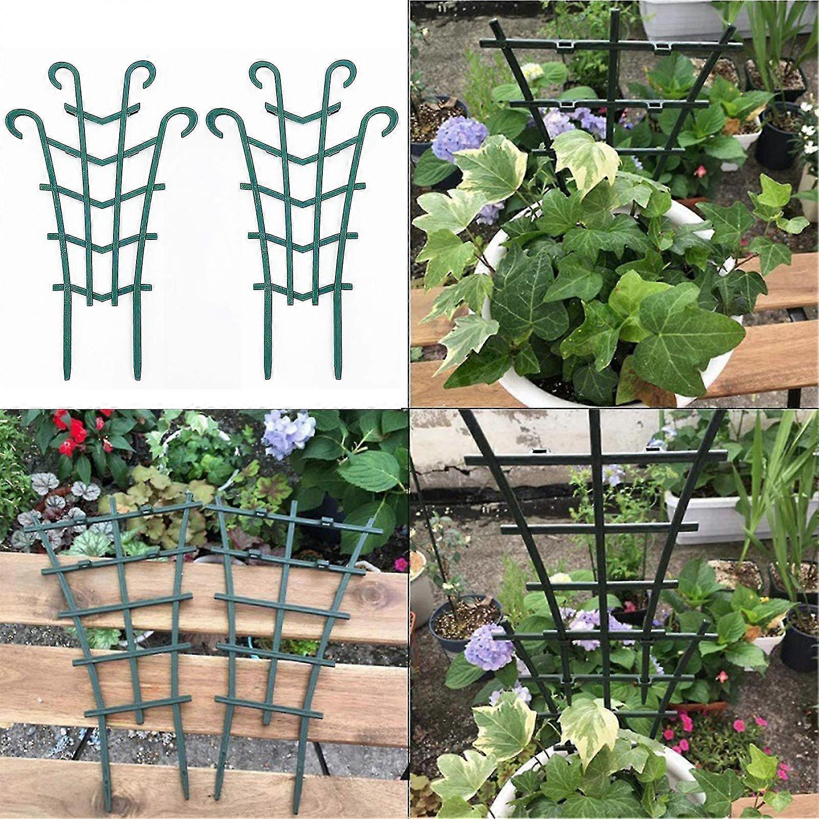 2 יח 'צמחים גפן מטפס טרליס חזק צמחי גינה רב פעמיים טרליס לתמיכה בצמחים מטפסים, 50% הצעה