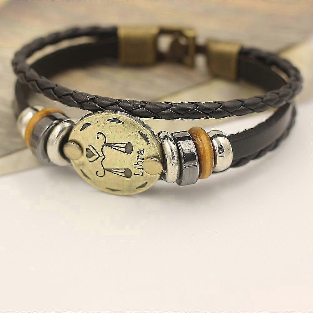 Libra Zodiac Signs Punk Bracelet