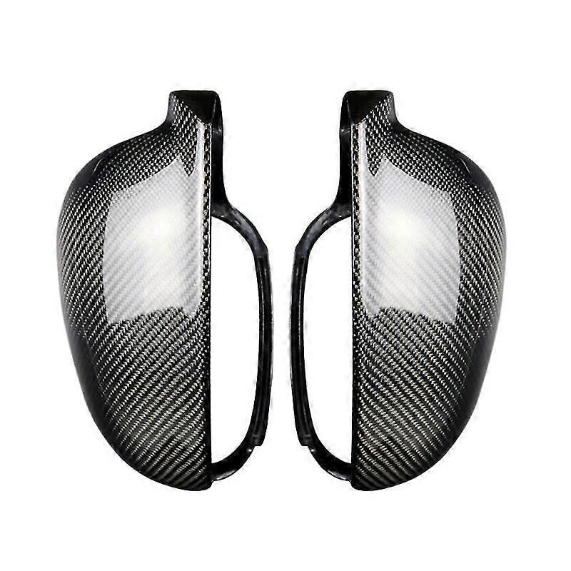2pcs Style fibre de carbone Side Rear View Mirror Cover pour golf