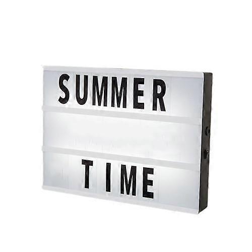 LED Night Light Box Card USB Battery Powered A4 Letter Number Symbol DIY for Birthday Party Decoration Desk Lamp wall