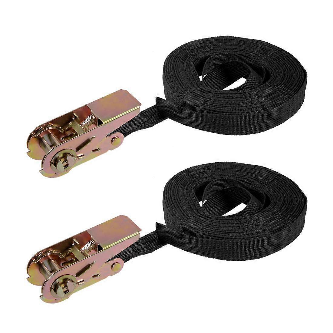 10mx25mm Lashing Strap Ratchet Cargo Straps 250kg Working Load 2Pcs