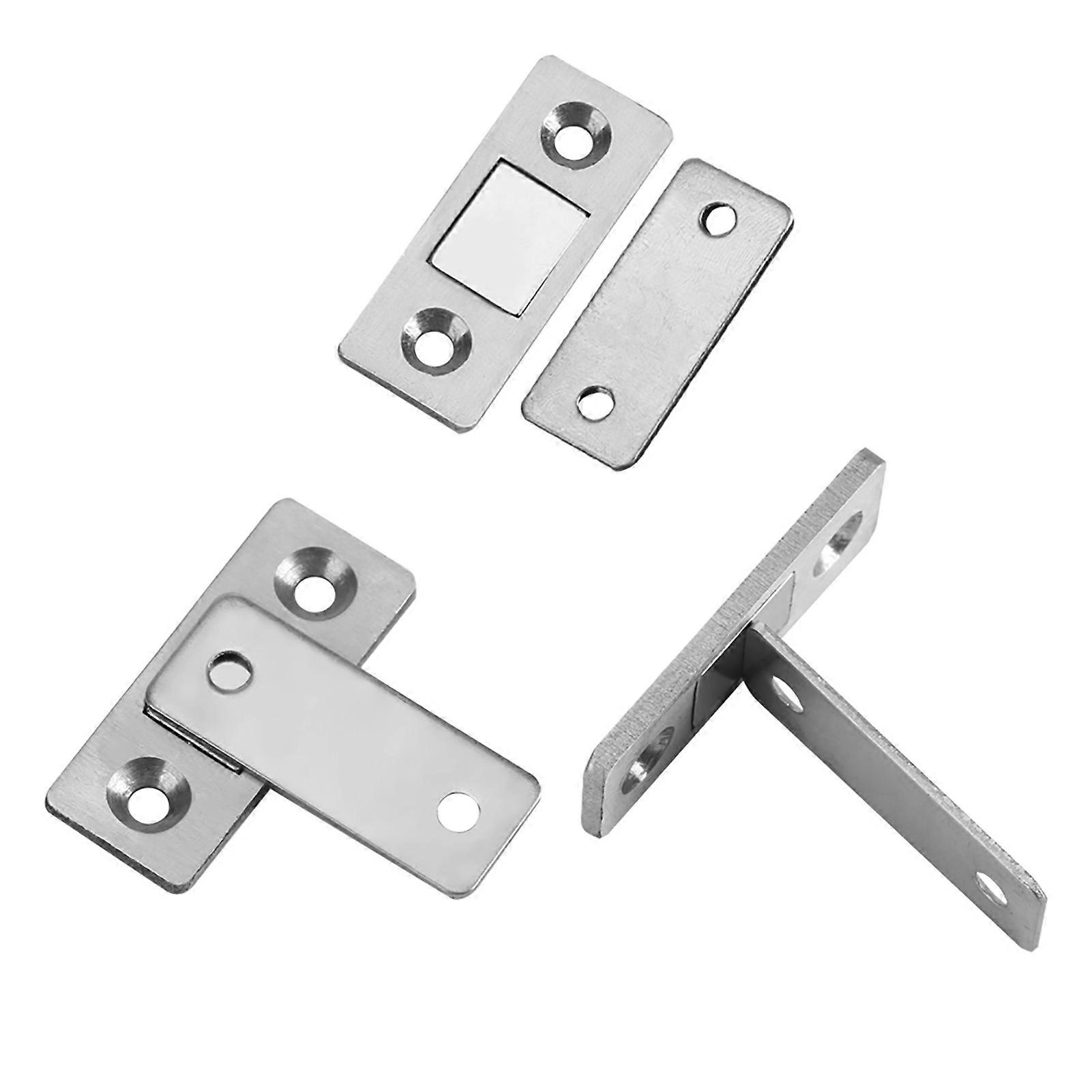 Thin Magnetic Door Catch compatible with Furniture Cabinet Cupboard - Strong and Easy to Install - Includes Screws