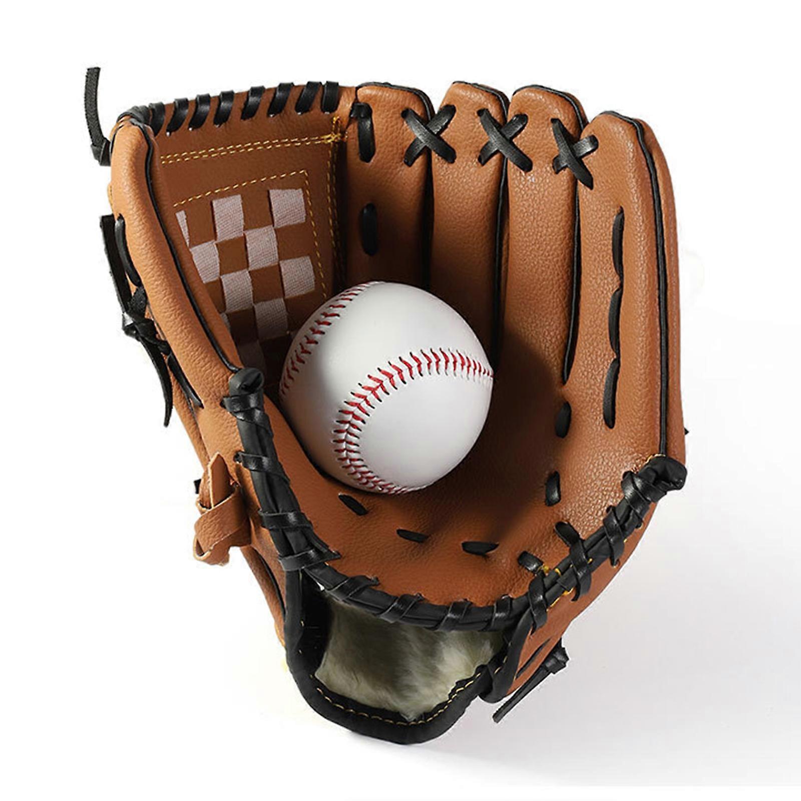 Γάντι Baseball Catcher - Γάντια προπόνησης ενηλίκων και εφήβων, 12,5 ίντσες, υλικό PU, ραφές διπλής ραφής, άνετα προστατευτικά καρπού, κίτρινο-μαύρο