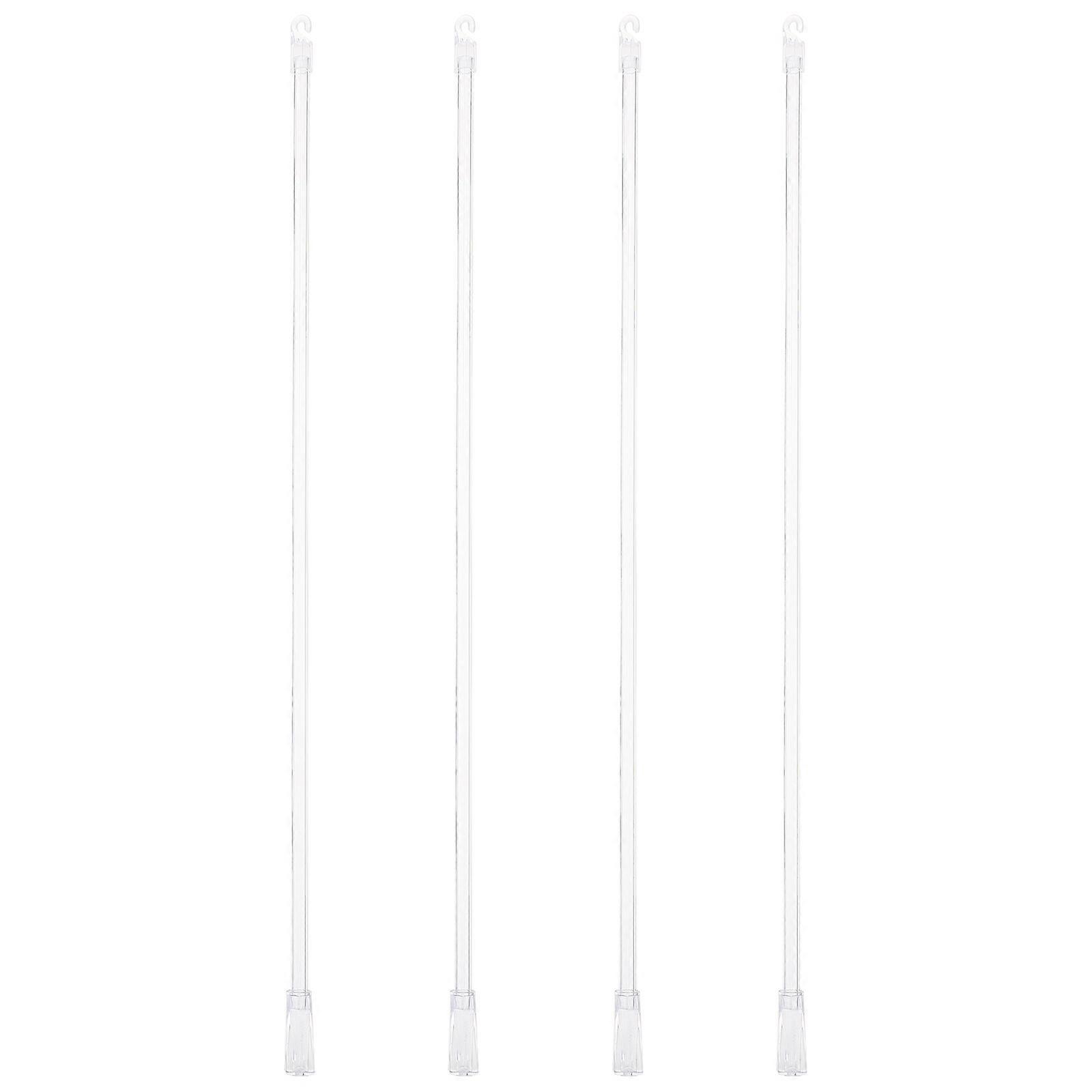 4pcs Home Blinds Pulling Rods Transparent Blinds Handles Vertical Blinds Wands