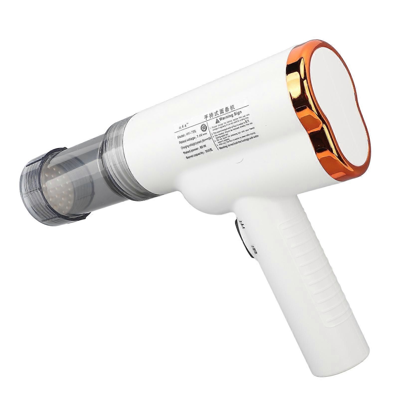 Electric Automatic Pasta Maker Labor Saving 304 Stainless Steel Handheld Pasta Noodle Making Machine White 