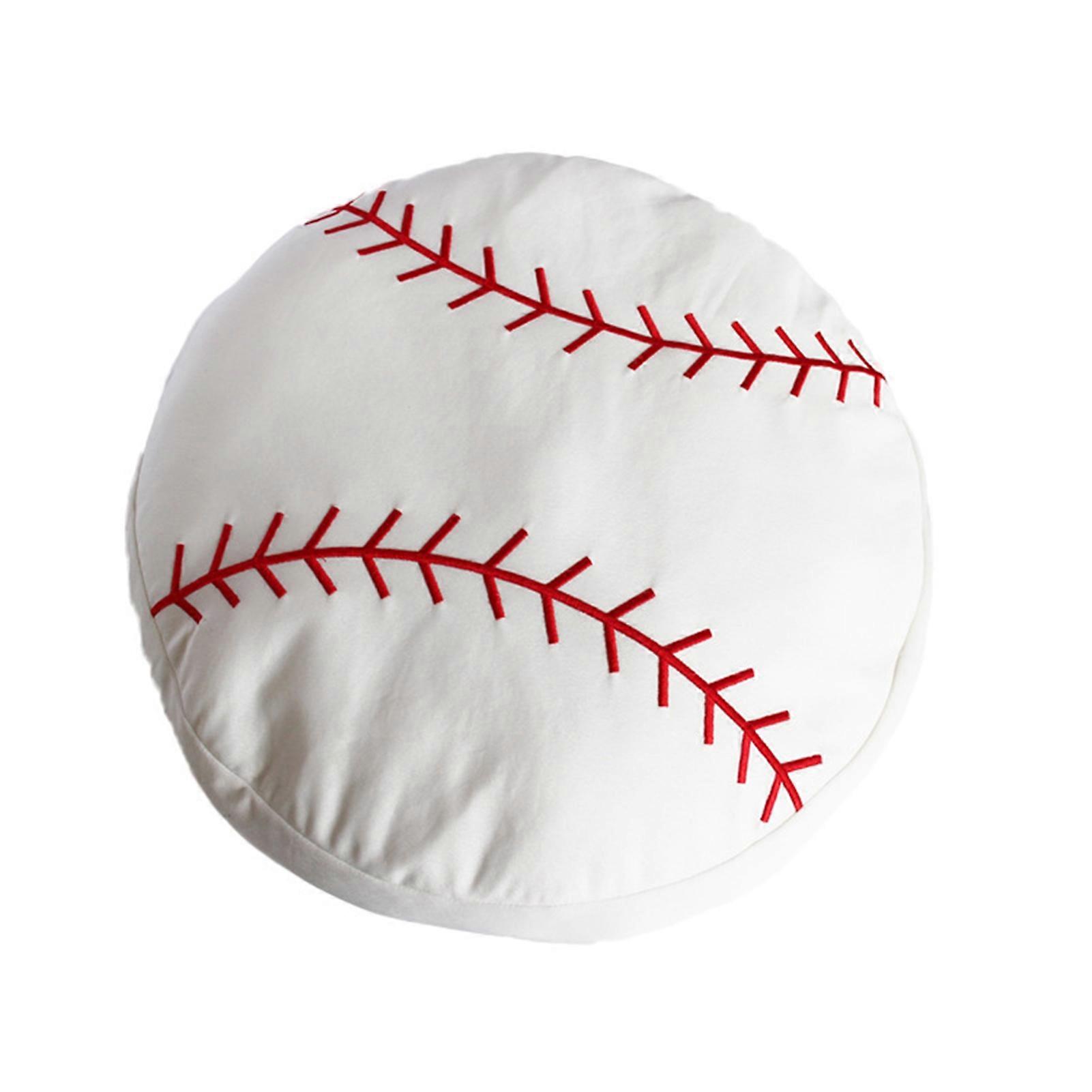 Throw Pillow Ultra Soft Companionship Fluffy Simulation Basketball Soccer Shape Sofa Cushion for Ball Game Fan