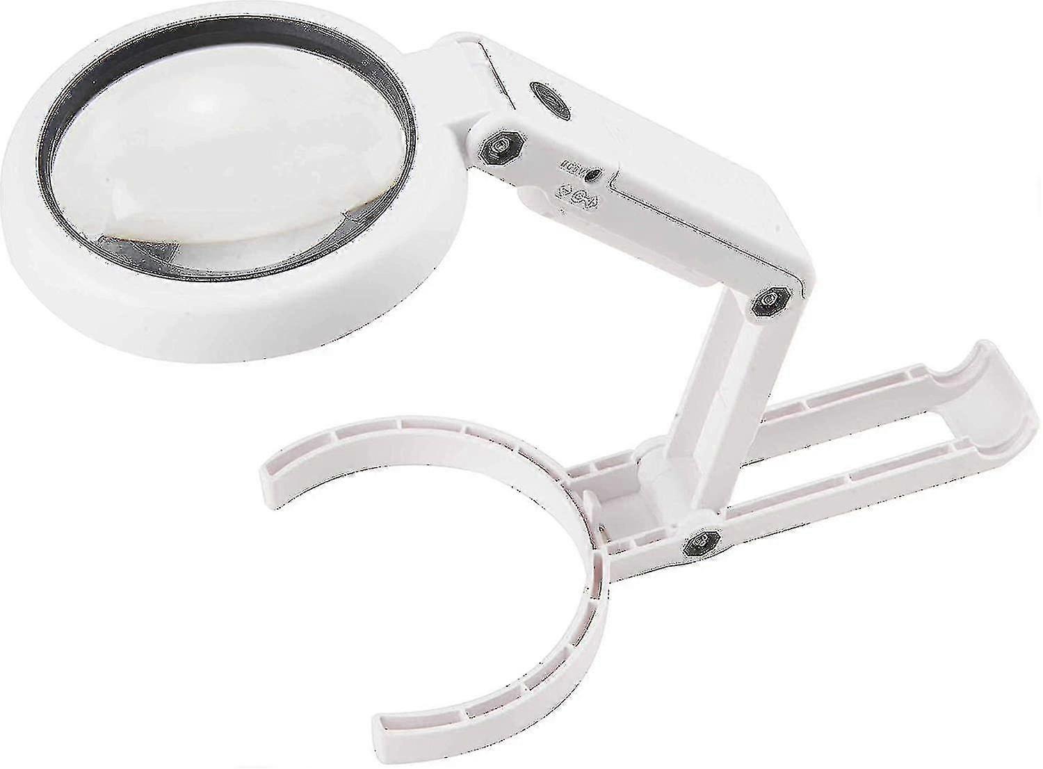 Illuminating Handheld 5x 11x Handheld Magnifier With 8 Led Light, Reading