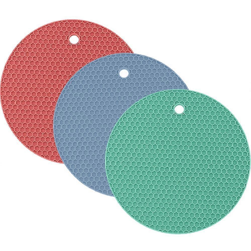 Silicone Heat Insulation Pad, Round Kitchen Coasters