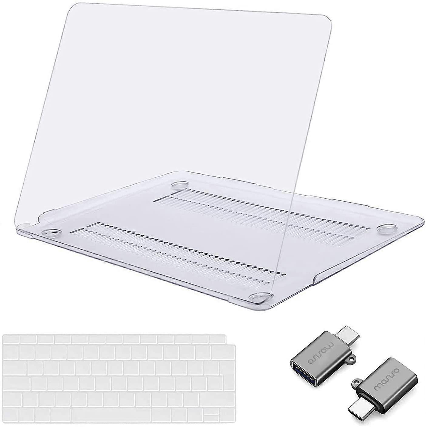 كريستال كلير متوافق مع ماك بوك اير 13 بوصة جراب 2022 2021 2020 2019 2018 M1 A2337 A2179 A1932 شاشة شبكية العين مع Touch ID ، غلاف بلاستيكي صلب