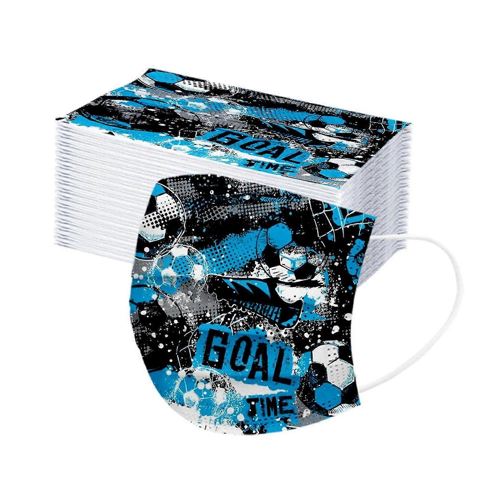 使い捨て子供の動物マスクかわいい犬は花を印刷3ply耳ループ子供たちはマスク10個