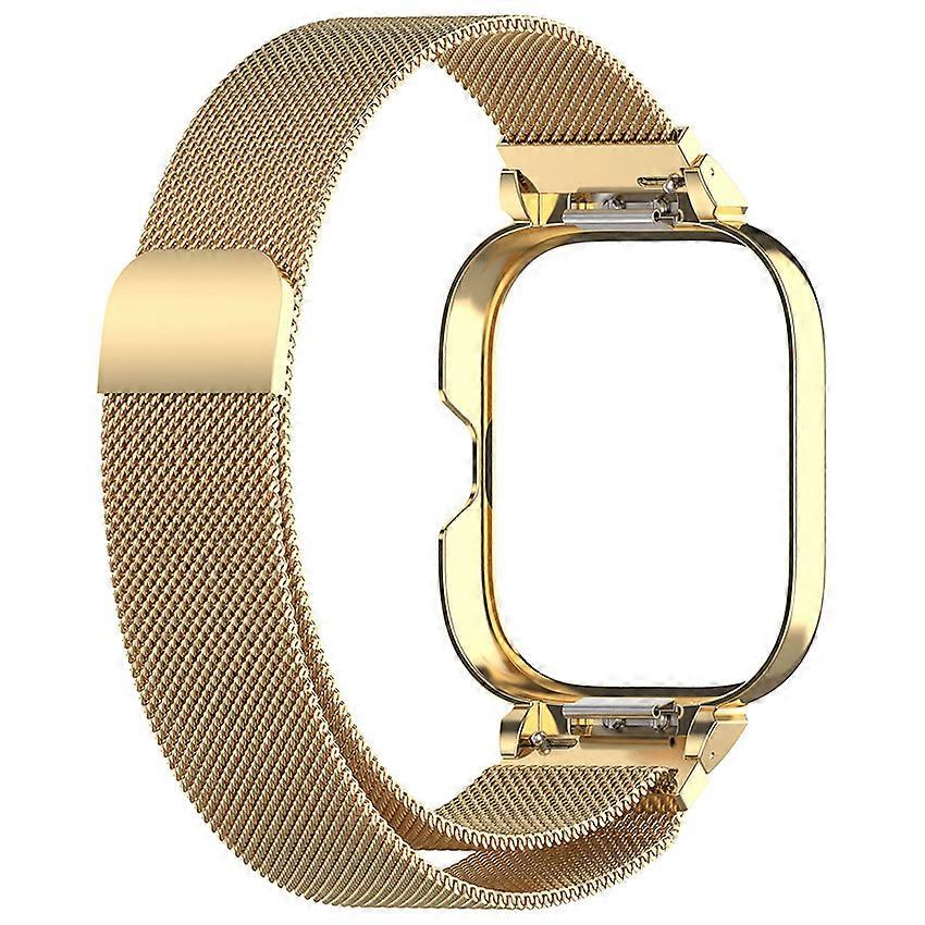 Watch Strap Metal Frame Watch Case + Milanese Monobloc Watch Strap for Redmi Watch5/Redmi Watch5 eSIM/Redmi Watch4