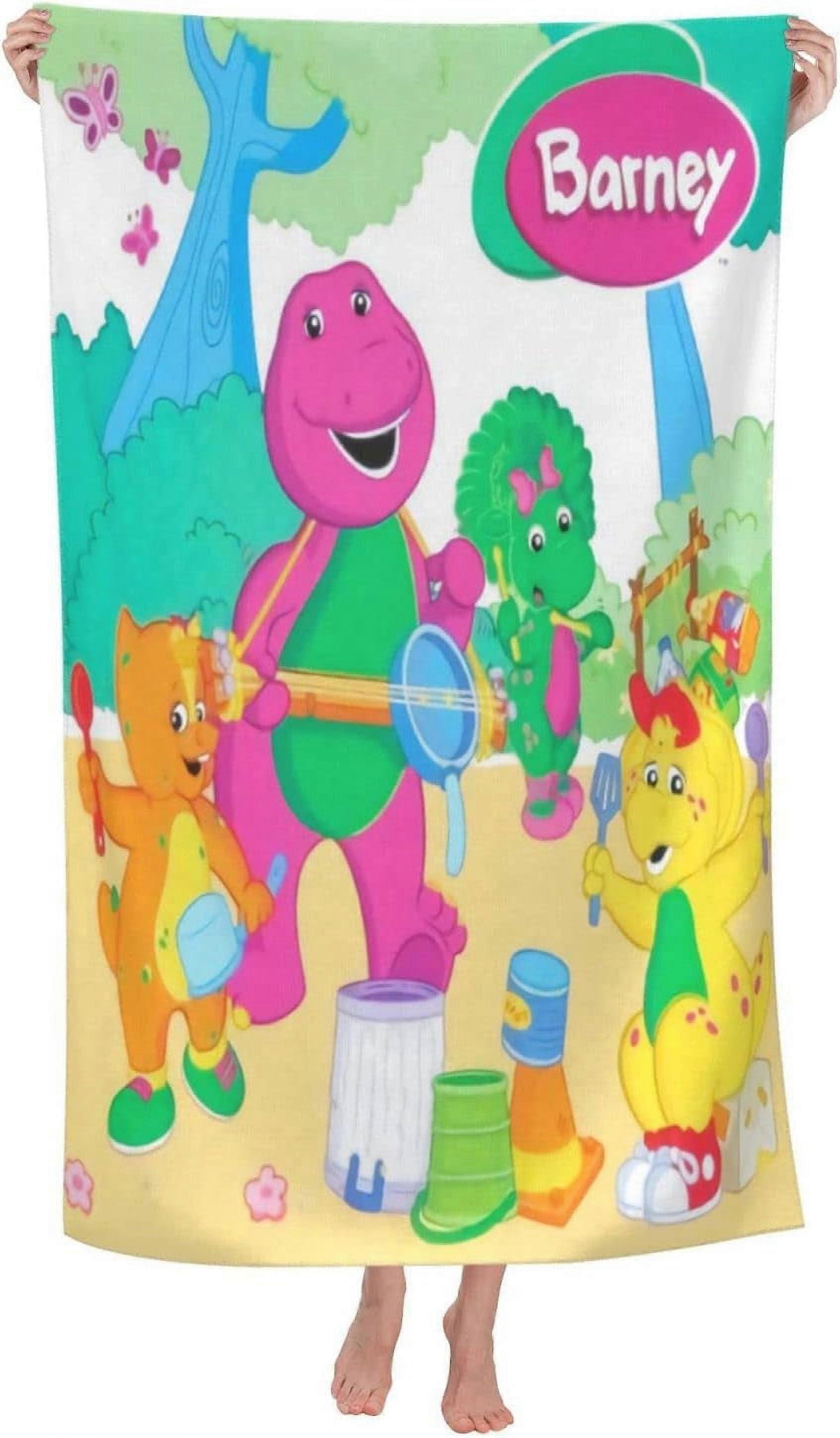 k215منشفة حمام بارني عرض وأصدقاء منشفة الشاطئ سوبر ماصة Towelmmdh215