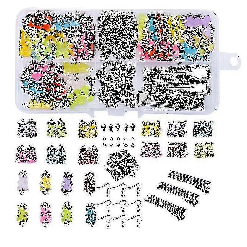Diy Boxed Resin Bear Jewelry Accessory Set