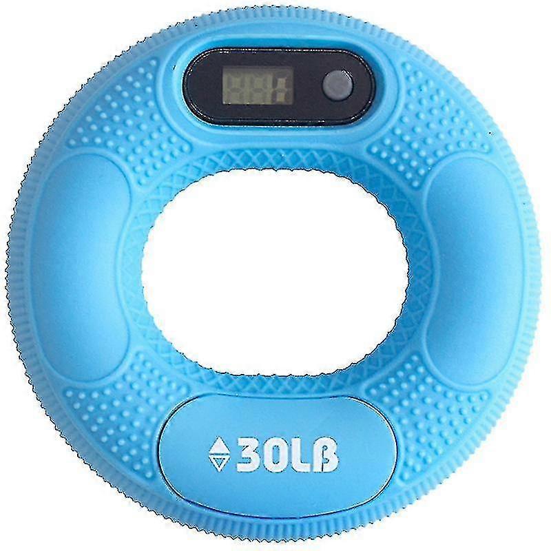 Counting Grip Strength Trainer Silicone Squeezer Blu 30lb