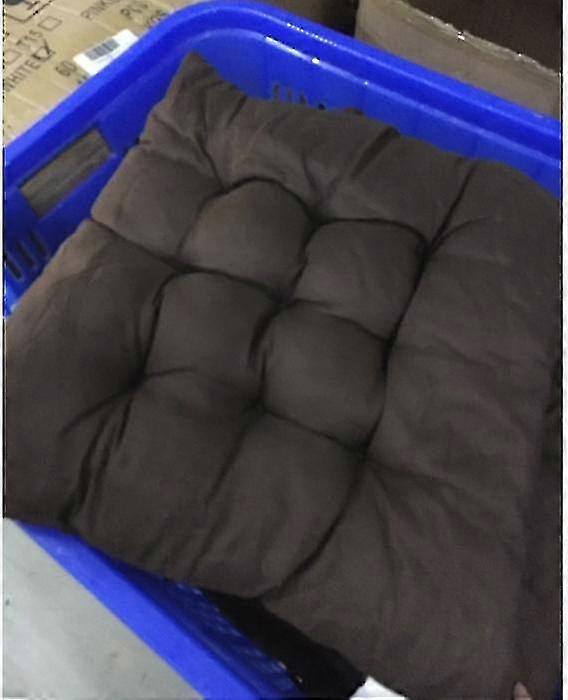 40x40cmソリッドカラースクエアソフト厚いシートパッドクッションダイニングルームの椅子の装飾