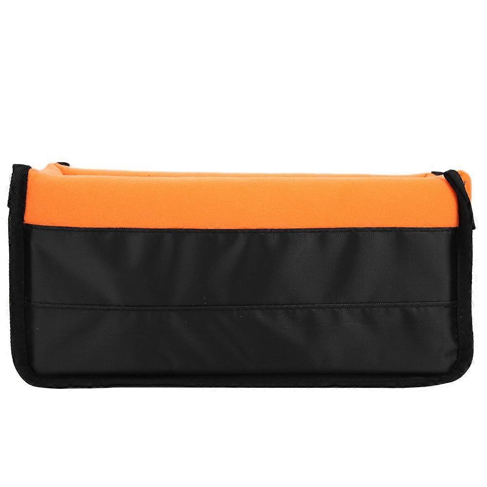 Waterproof Shockproof DSLR Camera Lens Insert Bag Padded Partition Case Pouch (Orange)